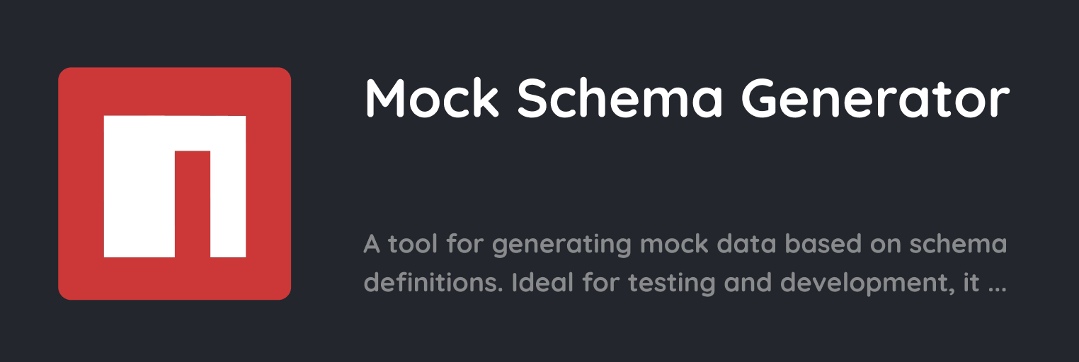 Mock Schema Generator